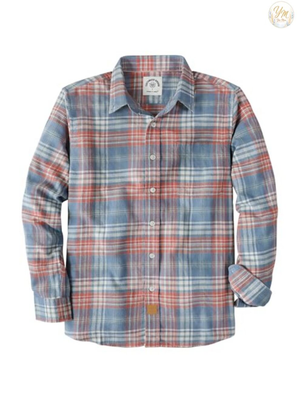 Men's Cotton Plaid Flannel Shirt Long Sleeve Button Down Casual